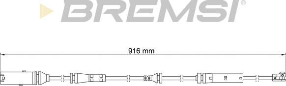 Bremsi WI0924 - Предупредителен контактен сензор, износване на накладките vvparts.bg