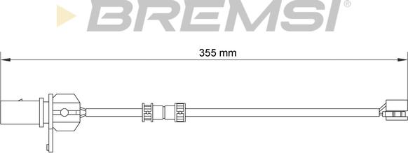 Bremsi WI0922 - Предупредителен контактен сензор, износване на накладките vvparts.bg