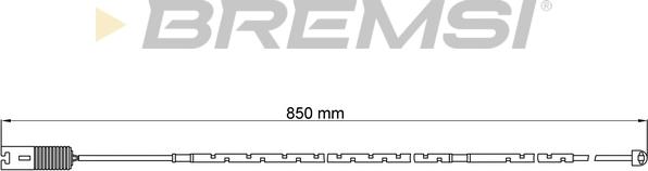 Bremsi WI0593 - Предупредителен контактен сензор, износване на накладките vvparts.bg