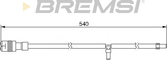 Bremsi WI0545 - Предупредителен контактен сензор, износване на накладките vvparts.bg