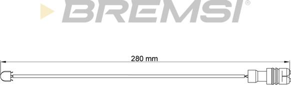 Bremsi WI0542 - Предупредителен контактен сензор, износване на накладките vvparts.bg