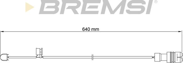 Bremsi WI0563 - Предупредителен контактен сензор, износване на накладките vvparts.bg