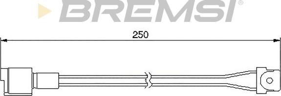 Bremsi WI0505 - Предупредителен контактен сензор, износване на накладките vvparts.bg