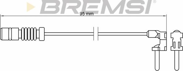 Bremsi WI0501 - Предупредителен контактен сензор, износване на накладките vvparts.bg