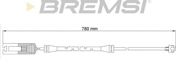 Bremsi WI0515 - Предупредителен контактен сензор, износване на накладките vvparts.bg