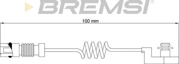 Bremsi WI0580 - Предупредителен контактен сензор, износване на накладките vvparts.bg