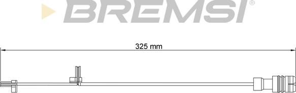 Bremsi WI0537 - Предупредителен контактен сензор, износване на накладките vvparts.bg