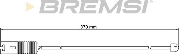 Bremsi WI0528 - Предупредителен контактен сензор, износване на накладките vvparts.bg