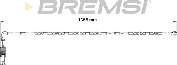 Bremsi WI0649 - Предупредителен контактен сензор, износване на накладките vvparts.bg