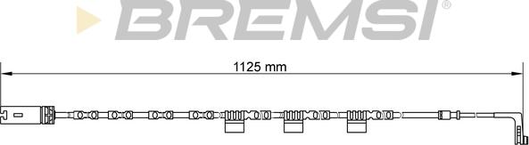 Bremsi WI0646 - Предупредителен контактен сензор, износване на накладките vvparts.bg