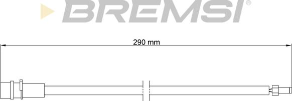 Bremsi WI0656 - Предупредителен контактен сензор, износване на накладките vvparts.bg