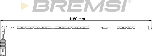 Bremsi WI0651 - Предупредителен контактен сензор, износване на накладките vvparts.bg