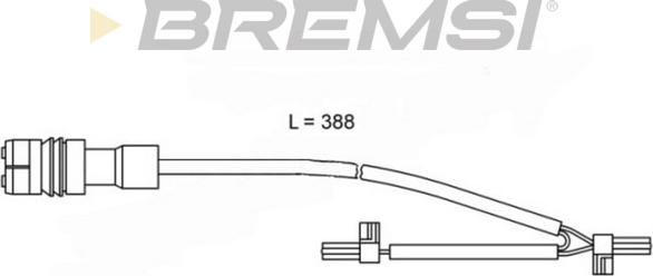 Bremsi WI0658 - Предупредителен контактен сензор, износване на накладките vvparts.bg