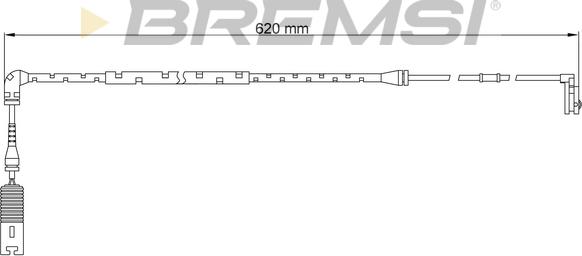Bremsi WI0652 - Предупредителен контактен сензор, износване на накладките vvparts.bg