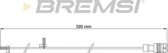 Bremsi WI0664 - Предупредителен контактен сензор, износване на накладките vvparts.bg