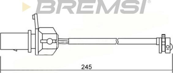 Bremsi WI0666 - Предупредителен контактен сензор, износване на накладките vvparts.bg