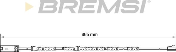 Bremsi WI0675 - Предупредителен контактен сензор, износване на накладките vvparts.bg