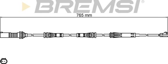 Bremsi WI0813 - Предупредителен контактен сензор, износване на накладките vvparts.bg