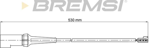 Bremsi WI0798 - Предупредителен контактен сензор, износване на накладките vvparts.bg