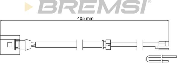 Bremsi WI0793 - Предупредителен контактен сензор, износване на накладките vvparts.bg