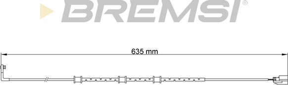 Bremsi WI0757 - Предупредителен контактен сензор, износване на накладките vvparts.bg