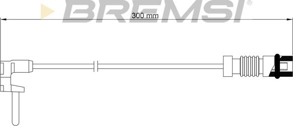 Bremsi WI0760 - Предупредителен контактен сензор, износване на накладките vvparts.bg