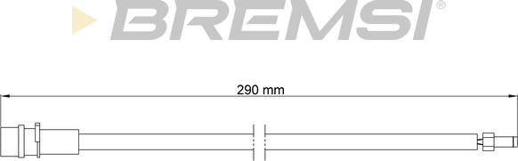 Bremsi WI0789 - Предупредителен контактен сензор, износване на накладките vvparts.bg