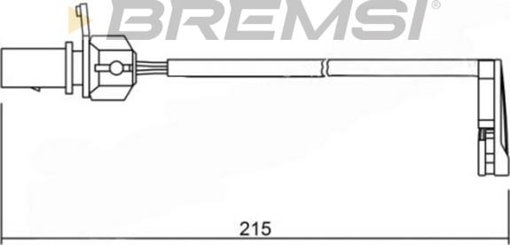 Bremsi WI0734 - Предупредителен контактен сензор, износване на накладките vvparts.bg