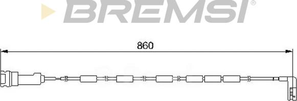 Bremsi WI0730 - Предупредителен контактен сензор, износване на накладките vvparts.bg