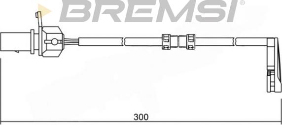 Bremsi WI0733 - Предупредителен контактен сензор, износване на накладките vvparts.bg