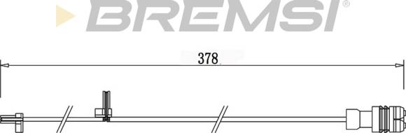 Bremsi WI0721 - Предупредителен контактен сензор, износване на накладките vvparts.bg