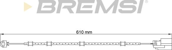 Bremsi WI0728 - Предупредителен контактен сензор, износване на накладките vvparts.bg