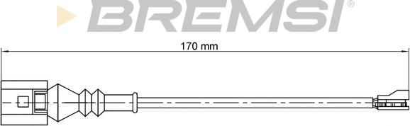 Bremsi WI0771 - Предупредителен контактен сензор, износване на накладките vvparts.bg