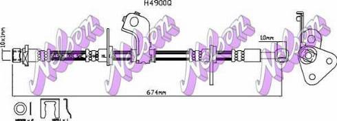 Brovex-Nelson H4900Q - Спирачен маркуч vvparts.bg