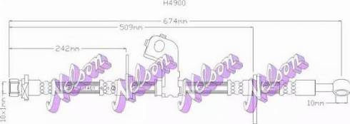 Brovex-Nelson H4900 - Спирачен маркуч vvparts.bg