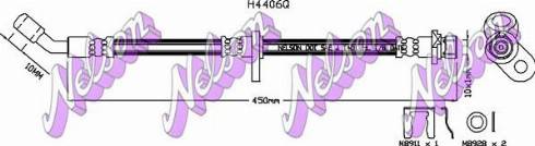 Brovex-Nelson H4406Q - Спирачен маркуч vvparts.bg