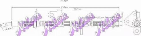 Brovex-Nelson H4400 - Спирачен маркуч vvparts.bg