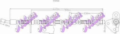 Brovex-Nelson H4401 - Спирачен маркуч vvparts.bg