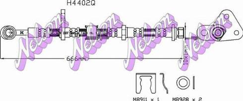 Brovex-Nelson H4402Q - Спирачен маркуч vvparts.bg