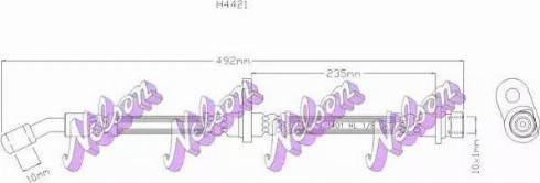 Brovex-Nelson H4421 - Спирачен маркуч vvparts.bg