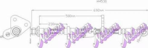 Brovex-Nelson H4530 - Спирачен маркуч vvparts.bg