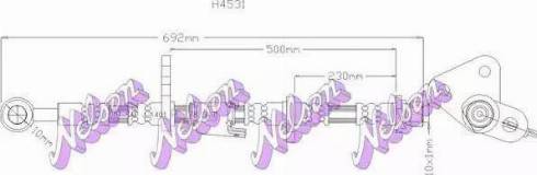 Brovex-Nelson H4531Q - Спирачен маркуч vvparts.bg