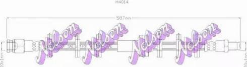 Brovex-Nelson H4014 - Спирачен маркуч vvparts.bg