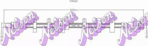 Brovex-Nelson H4160 - Спирачен маркуч vvparts.bg