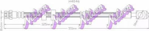 Brovex-Nelson H4846 - Спирачен маркуч vvparts.bg