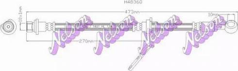 Brovex-Nelson H4836Q - Спирачен маркуч vvparts.bg