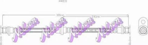 Brovex-Nelson H4831 - Спирачен маркуч vvparts.bg