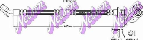 Brovex-Nelson H4879Q - Спирачен маркуч vvparts.bg