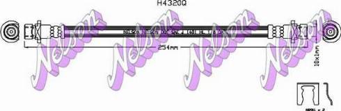 Brovex-Nelson H4320Q - Спирачен маркуч vvparts.bg