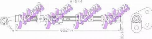 Brovex-Nelson H4244 - Спирачен маркуч vvparts.bg